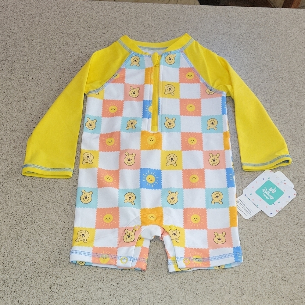 Disney Winnie The Pooh Rashguard Size 12 Months New With Tags